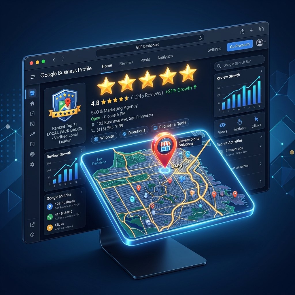 Google Business Profile Optimization Illustration